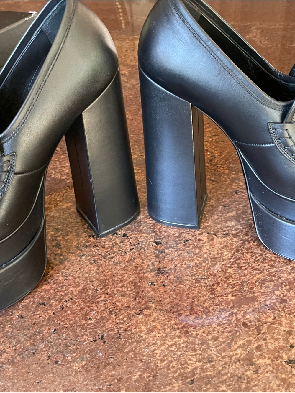 Versace Aevitas Black Platforms with Gold Medusa Accent 36.5 with box - Picture 12 of 12